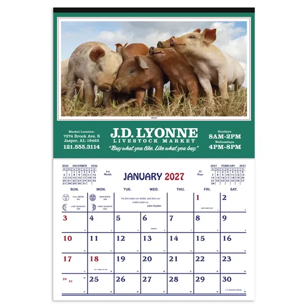 Farm Calendar... from ASI 40480 Koozie Group