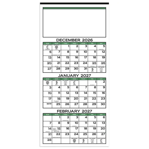 3-Month Display 12-Sheet Calendar... from ASI 40480 Koozie Group