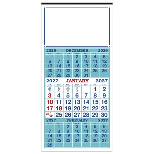 3-Month Display 12-Sheet Calendar... from ASI 40480 Koozie Group