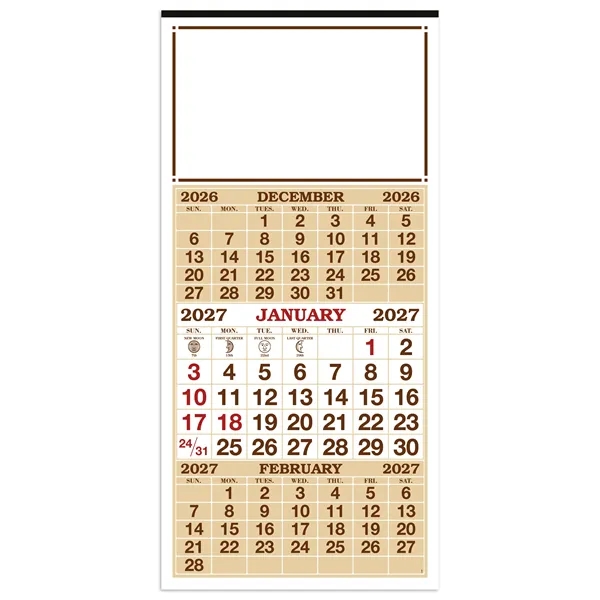 3-Month Display 12-Sheet Calendar... from ASI 40480 Koozie Group