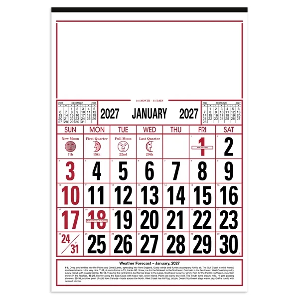 Commercial 12-Sheet Calendar... from ASI 40480 Koozie Group