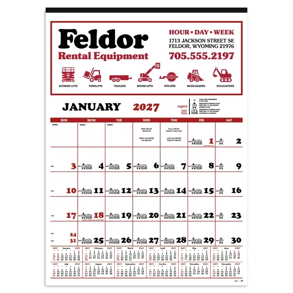Contractor's 12-Sheet Calendar... from ASI 40480 Koozie Group