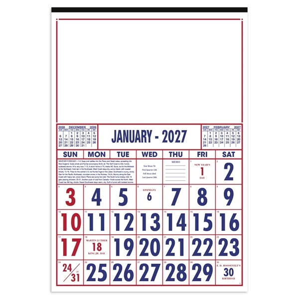 Commercial 12-Sheet Calendar... from ASI 40480 Koozie Group