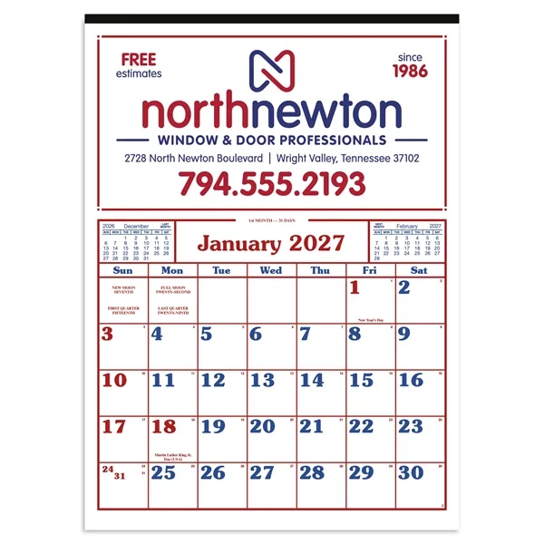 Commercial 12-Sheet Calendar... from ASI 40480 Koozie Group