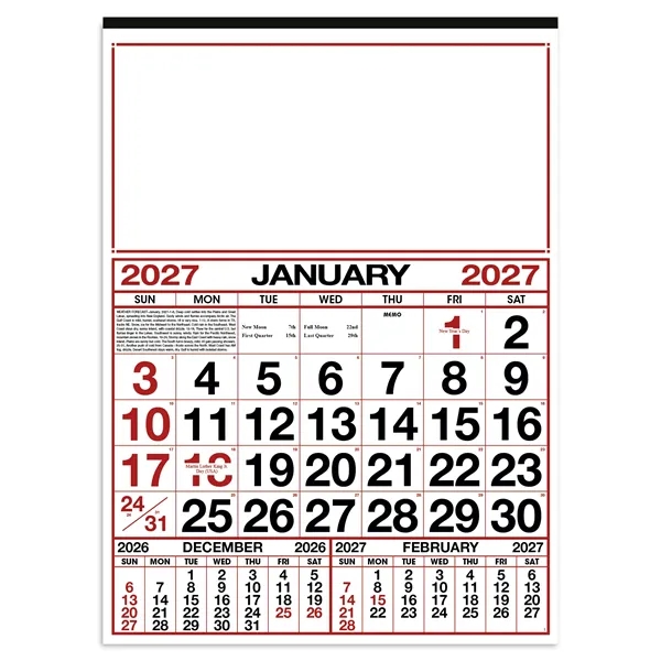 Commercial 12-Sheet Calendar... from ASI 40480 Koozie Group