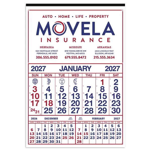 Commercial 12-Sheet Calendar... from ASI 40480 Koozie Group