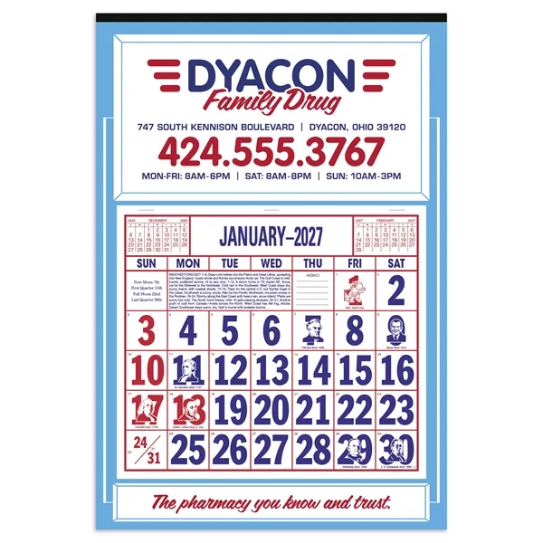 Apron Calendar... from ASI 40480 Koozie Group