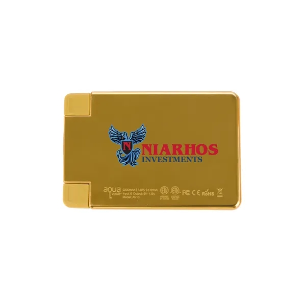 AquaVault® ChargeCard Power Bank 2,300 mAh... from ASI 40480 Koozie Group