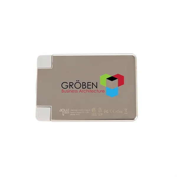 AquaVault® ChargeCard Power Bank 2,300 mAh... from ASI 40480 Koozie Group