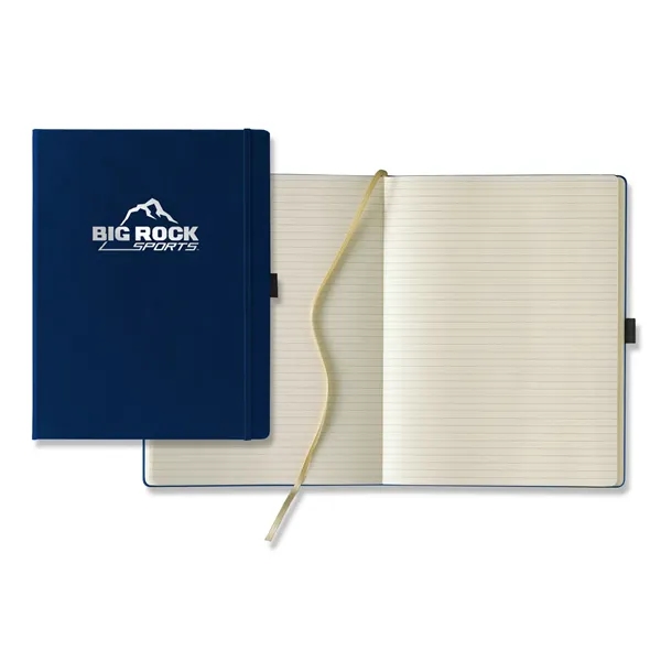 7 2/5" x 9 4/5" journal with a pen loop, back... from ASI 68507 The Magnet Group / Castelli
