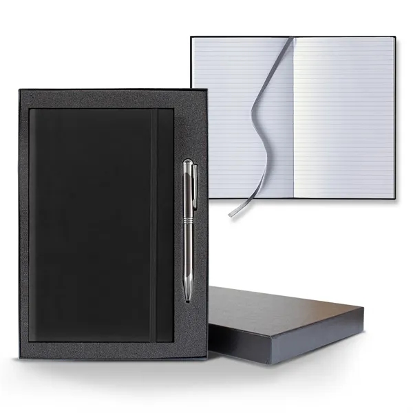 5 1/4" x 8 3/8" polyurethane journal gift set with an... from ASI 68507 The Magnet Group / Castelli