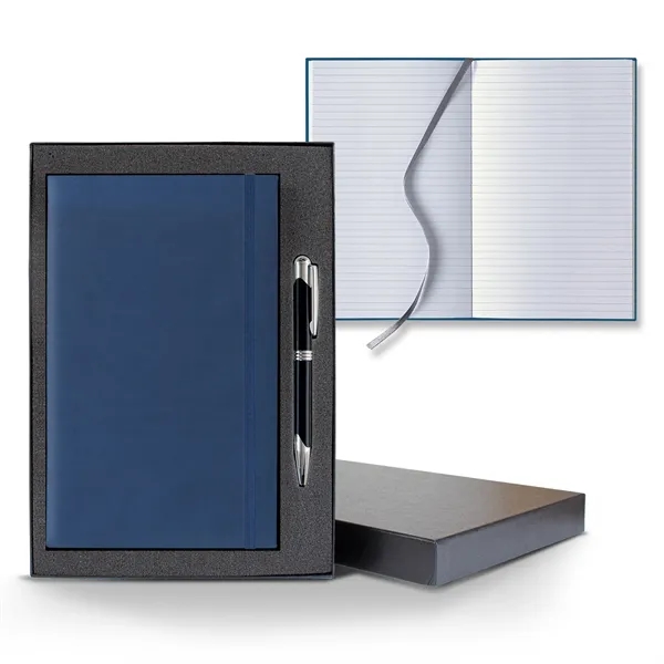 5 1/4" x 8 3/8" polyurethane journal gift set with an... from ASI 68507 The Magnet Group / Castelli