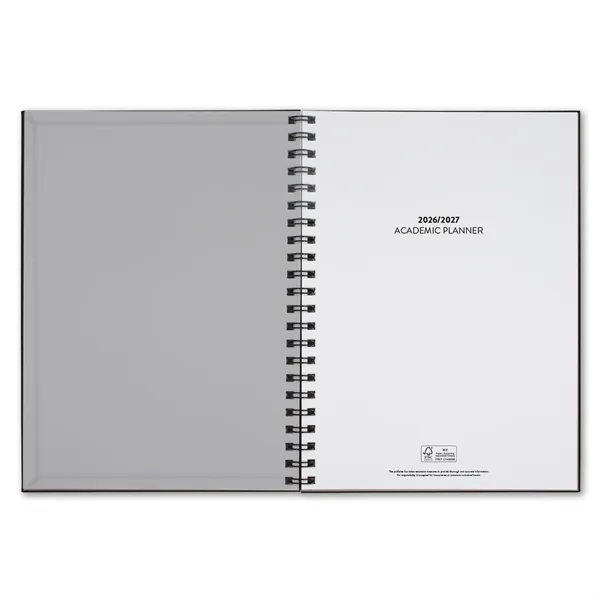 8" x 11" academic planner with black wire and square corners.... from ASI 68507 The Magnet Group / Castelli