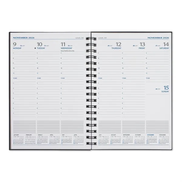 6 1/2" x 9 1/2" diary with a polyurethane cover, 128... from ASI 68507 The Magnet Group / Castelli