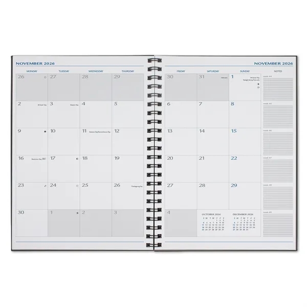 8" x 11" diary with soft polyurethane cover, 128 white FSC®... from ASI 68507 The Magnet Group / Castelli