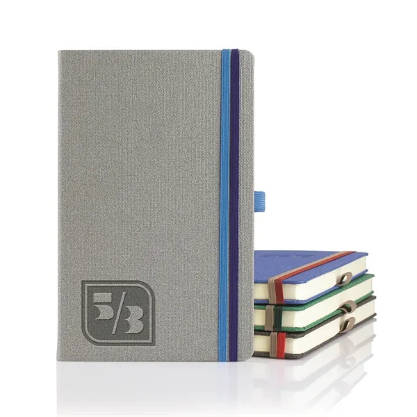 5 1/4" x 8 3/8" journal with two elastic bands, pen... from ASI 68507 The Magnet Group / Castelli