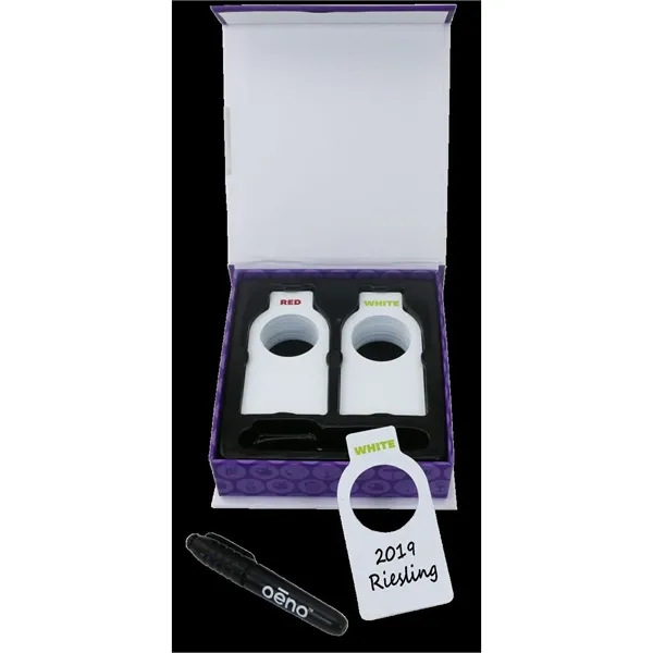 Chalkboard wine bottle tags, 40 pack. Includes chalk. Blank.... from ASI 55450 Franmara Inc