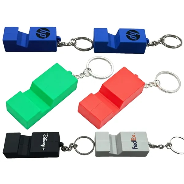 PVC phone holder with keychain plus 1 color silkscreen imprint on... from ASI 37218 Athena Promo (tm)