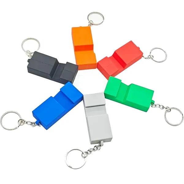 PVC phone holder with keychain plus 1 color silkscreen imprint on... from ASI 37218 Athena Promo (tm)