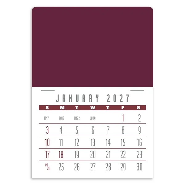 Press-N-Stick Contemporary Calendar... from ASI 40480 Koozie Group