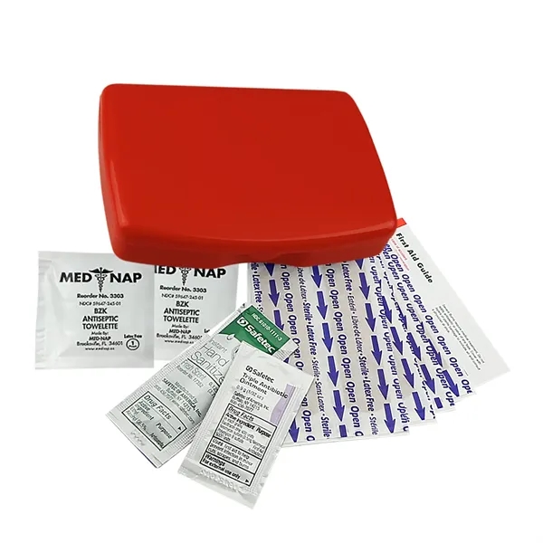 First aid kit, bandages, gauze pads, antibiotic and more.... from ASI 40480 Koozie Group