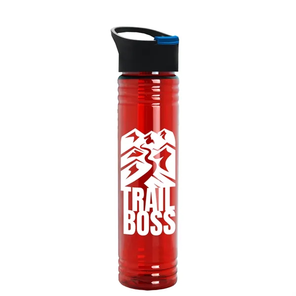 32 oz. Transparent Bottle with Quick Snap lid. Slim Cylinder Design... from ASI 40480 Koozie Group