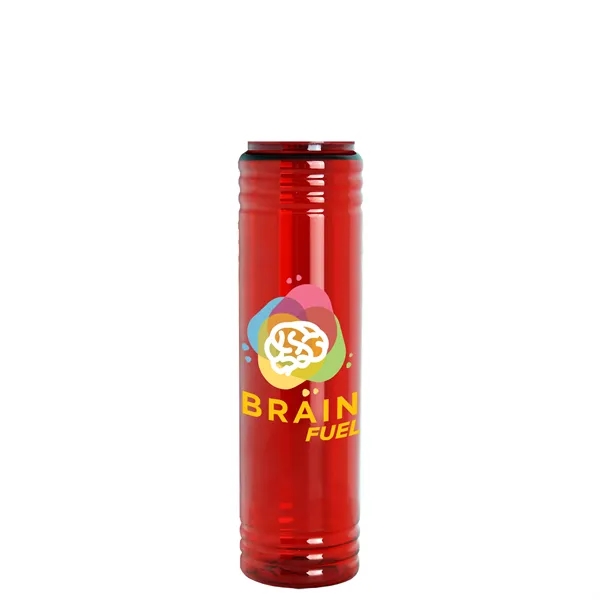 32 oz. Transparent Bottle with Quick Snap lid. Slim Cylinder Design... from ASI 40480 Koozie Group