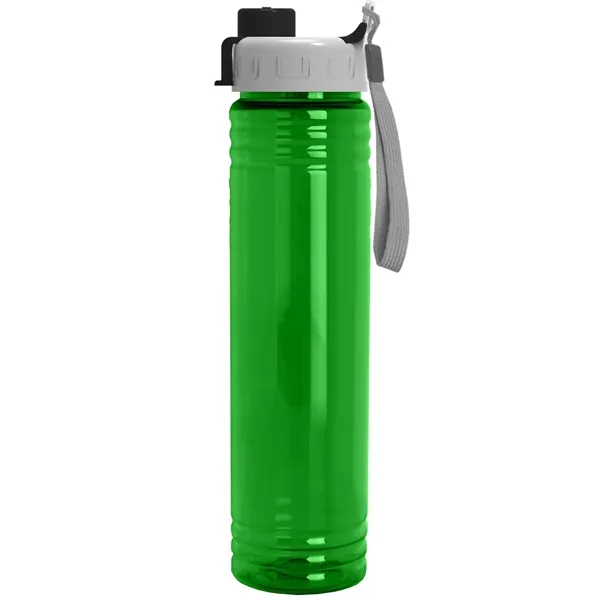 32 oz. Transparent Bottle with Quick Snap lid. Slim Cylinder Design... from ASI 40480 Koozie Group