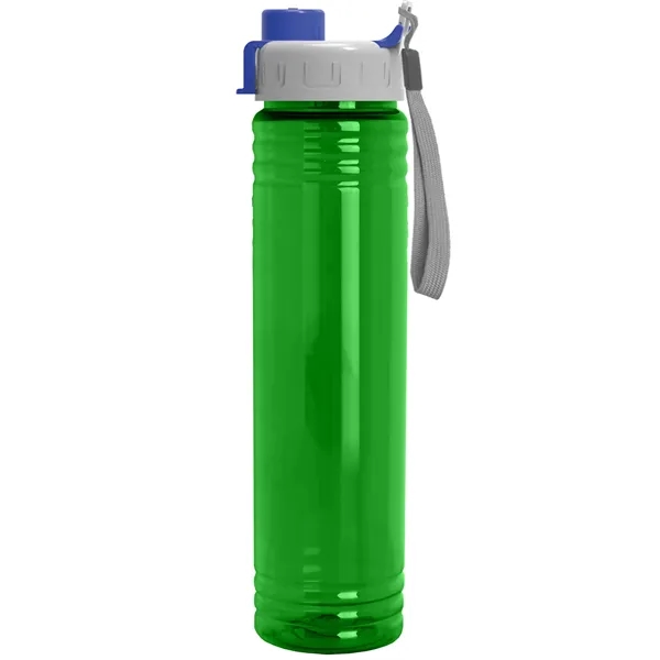 32 oz. Transparent Bottle with Quick Snap lid. Slim Cylinder Design... from ASI 40480 Koozie Group