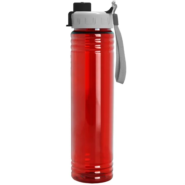 32 oz. Transparent Bottle with Quick Snap lid. Slim Cylinder Design... from ASI 40480 Koozie Group