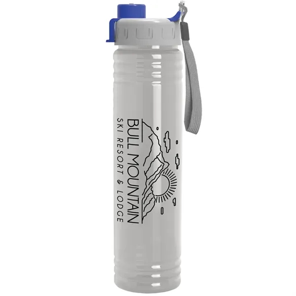 32 oz. Transparent Bottle with Quick Snap lid. Slim Cylinder Design... from ASI 40480 Koozie Group