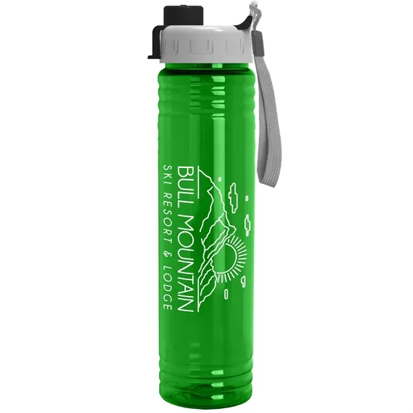 32 oz. Transparent Bottle with Quick Snap lid. Slim Cylinder Design... from ASI 40480 Koozie Group