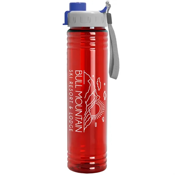 32 oz. Transparent Bottle with Quick Snap lid. Slim Cylinder Design... from ASI 40480 Koozie Group