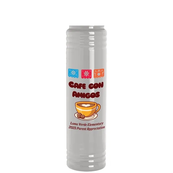 32 oz. Transparent Bottle with Quick Snap lid. Slim Cylinder Design... from ASI 40480 Koozie Group