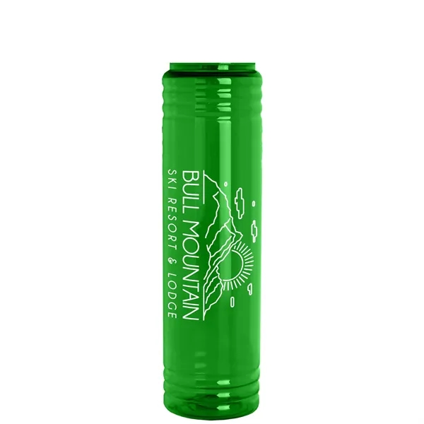 32 oz. Transparent Bottle with Quick Snap lid. Slim Cylinder Design... from ASI 40480 Koozie Group