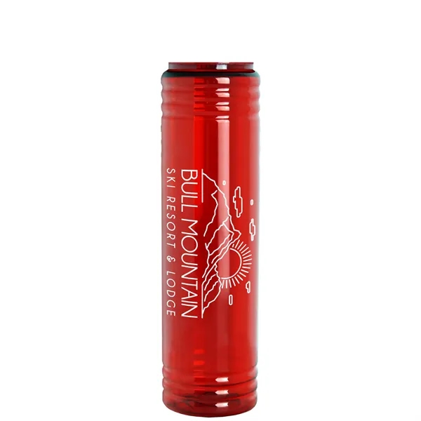 32 oz. Transparent Bottle with Quick Snap lid. Slim Cylinder Design... from ASI 40480 Koozie Group