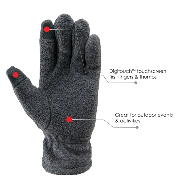 Fleece touchscreen gloves... from ASI 62192 Illinois Glove Co / Honest Abe®
