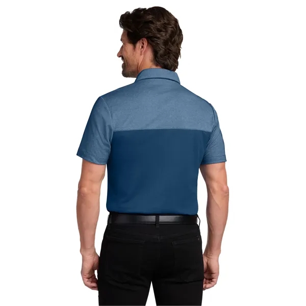 Port Authority Fine Pique Blend Blocked Polo... from ASI 84863 SanMar