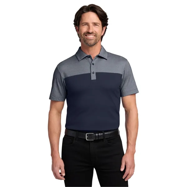 Port Authority Fine Pique Blend Blocked Polo... from ASI 84863 SanMar
