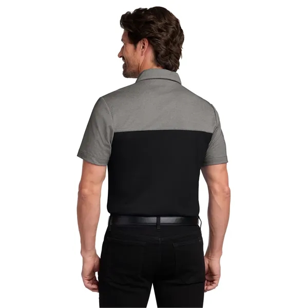 Port Authority Fine Pique Blend Blocked Polo... from ASI 84863 SanMar