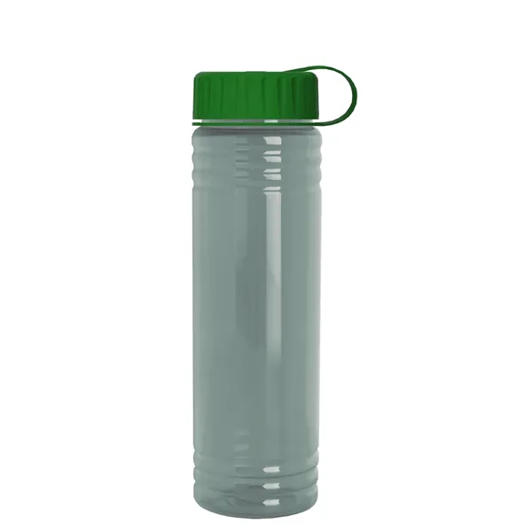 Slim Cylinder Design 24 oz. UpCycle Sport Bottles with Tethered Lid.... from ASI 40480 Koozie Group
