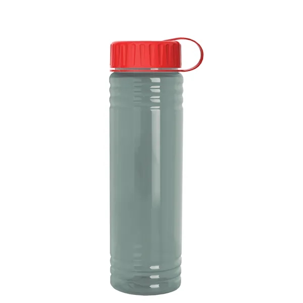 Slim Cylinder Design 24 oz. UpCycle Sport Bottles with Tethered Lid.... from ASI 40480 Koozie Group