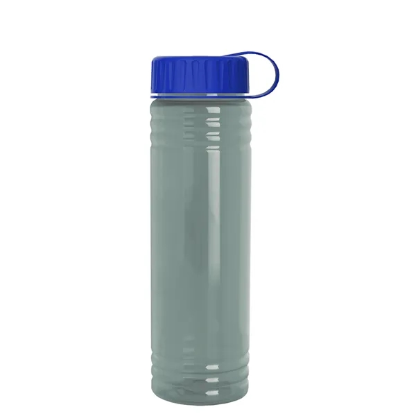 Slim Cylinder Design 24 oz. UpCycle Sport Bottles with Tethered Lid.... from ASI 40480 Koozie Group
