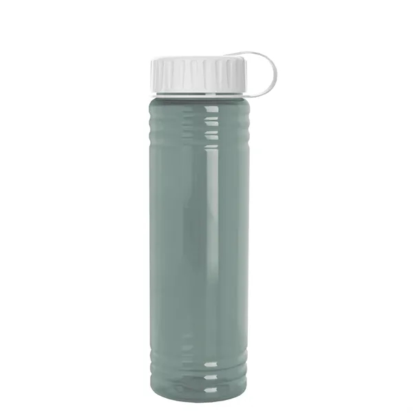 Slim Cylinder Design 24 oz. UpCycle Sport Bottles with Tethered Lid.... from ASI 40480 Koozie Group