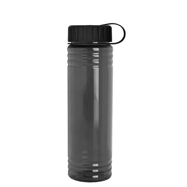 Slim Cylinder Design 24 oz. UpCycle Sport Bottles with Tethered Lid.... from ASI 40480 Koozie Group