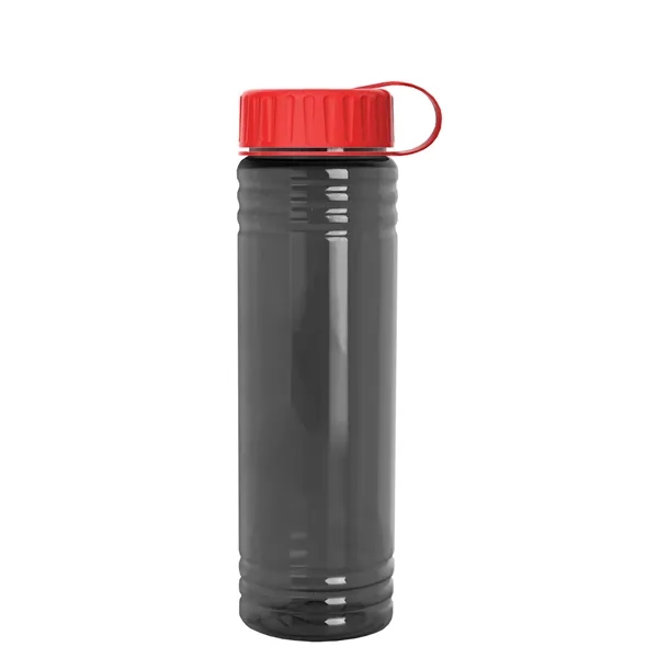 Slim Cylinder Design 24 oz. UpCycle Sport Bottles with Tethered Lid.... from ASI 40480 Koozie Group