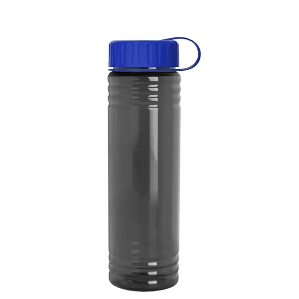 Slim Cylinder Design 24 oz. UpCycle Sport Bottles with Tethered Lid.... from ASI 40480 Koozie Group