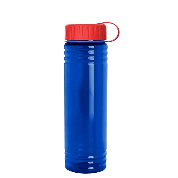 Slim Cylinder Design 24 oz. UpCycle Sport Bottles with Tethered Lid.... from ASI 40480 Koozie Group