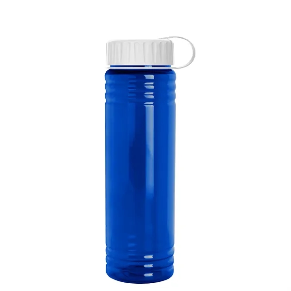 Slim Cylinder Design 24 oz. UpCycle Sport Bottles with Tethered Lid.... from ASI 40480 Koozie Group