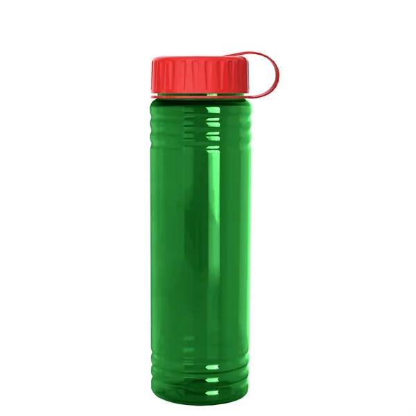Slim Cylinder Design 24 oz. UpCycle Sport Bottles with Tethered Lid.... from ASI 40480 Koozie Group